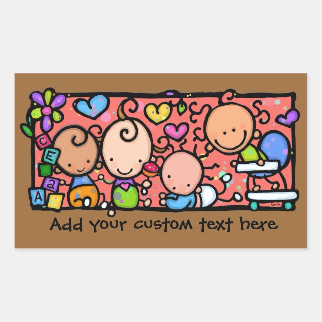 Little Babies at play Custom promo sticker (Front)