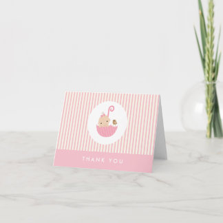 {little baby}  baby shower thank you card
