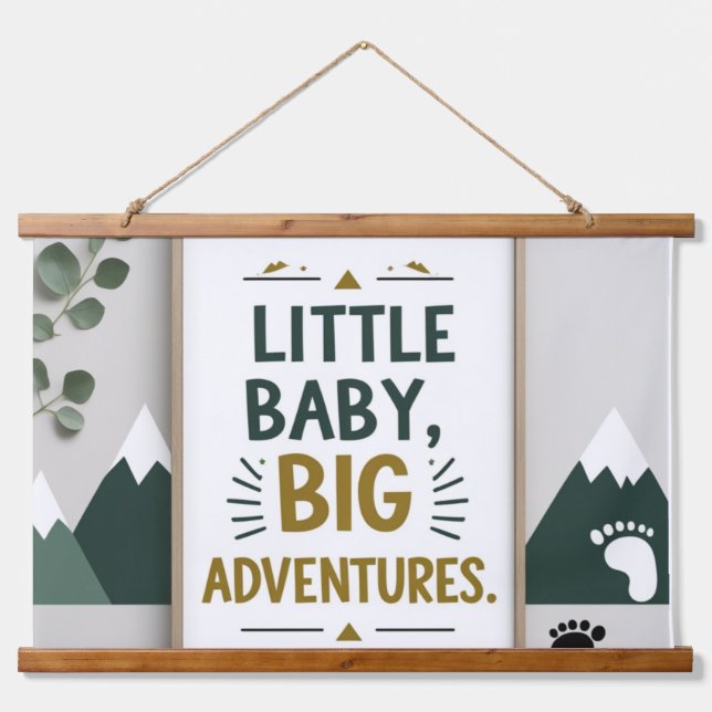 Little baby big  hanging tapestry (Front)