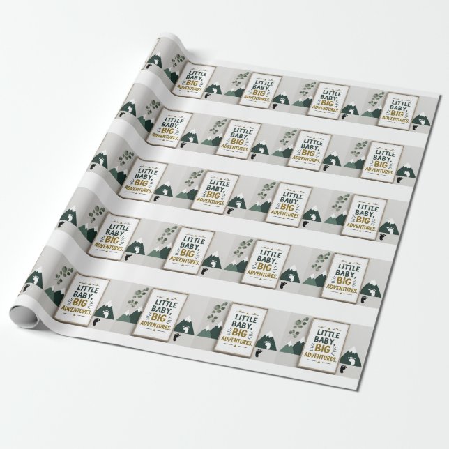 Little baby big  wrapping paper (Unrolled)