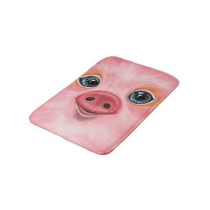 Little Baby Piglet Bath Mat - Smile