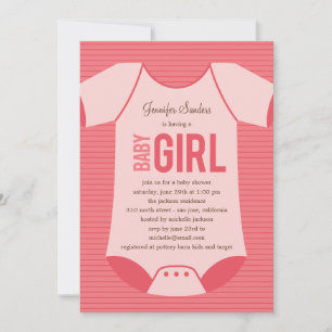 Little Baby Shower Invitation - Girl