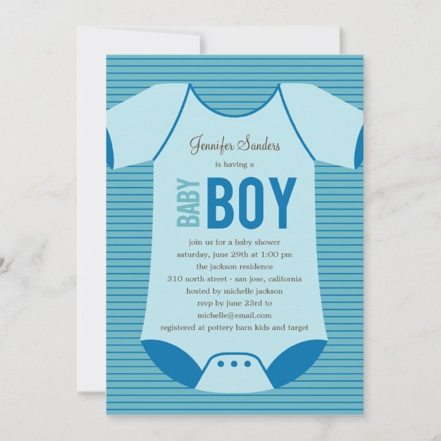 Little Baby Shower Invitation - Girl (Front)