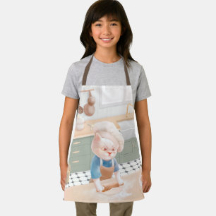 Little Baker Cat: Cozy Morning Kneading Art Apron