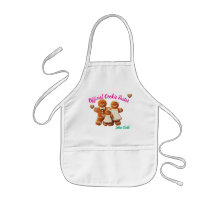 Little Baker Gingerbread Personalized Kid Apron