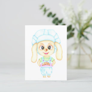 Little baker postcard