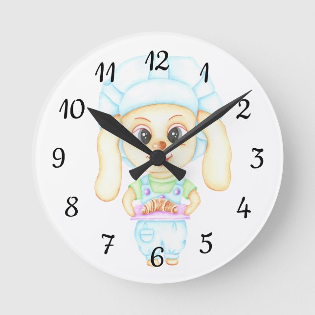 Little baker round clock (Front)