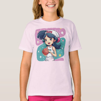 Little Baller Babe Kids T-Shirt