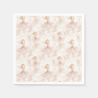 Little Ballerina #10 - Blonde Girl Napkin