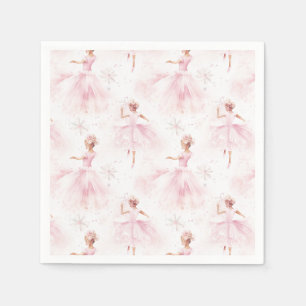 Little Ballerina #1 - Black Girl Napkin