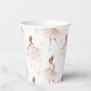 Little Ballerina #2 - Black Girl Paper Cups