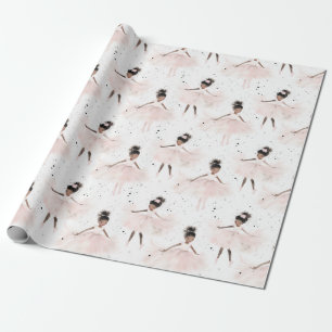 Little Ballerina #6 - Black Girl Wrapping Paper