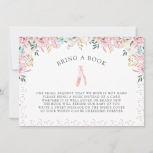 Little Ballerina Bring a Book Invitation