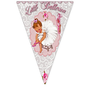"Little Ballerina" Bunting - Happy Birthday.