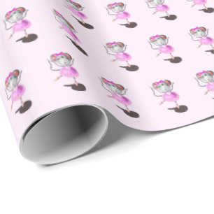 Little Ballerina Mouse Wrapping Paper