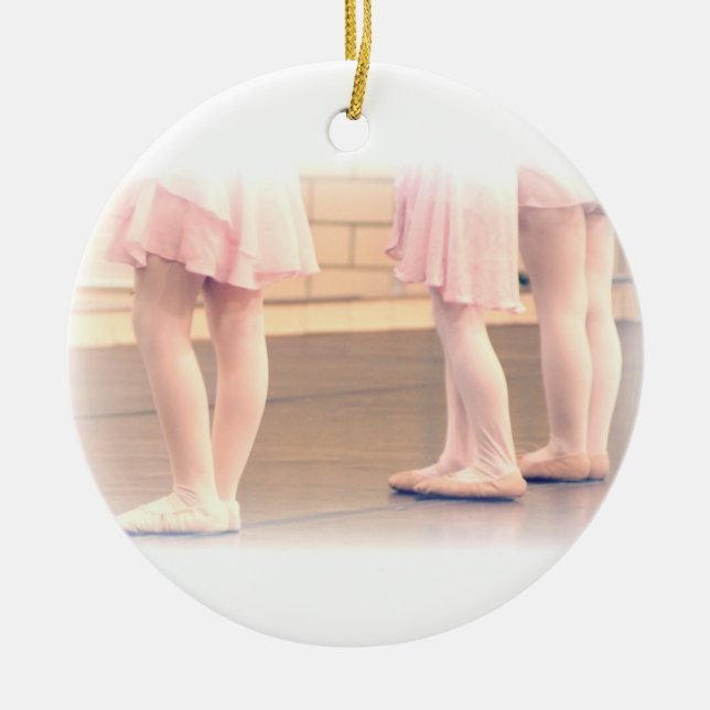 Little Ballet Feet Ceramic Tree Decoration (Front)