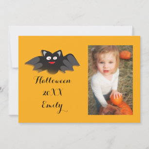 Little Bat Customised Halloween Photo Frame / Card