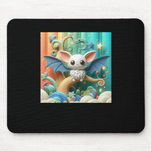 Little Bat In A Fantasy Land Sticker  Mouse Pad