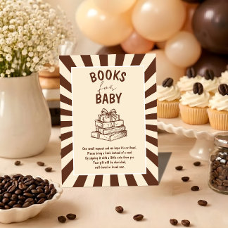 Little Bean Is Brewing Baby Shower books for baby Enclosure Card