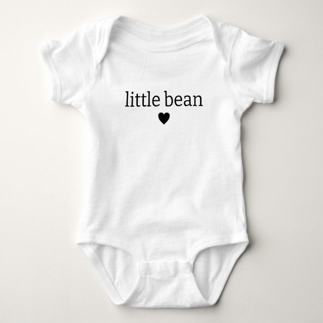 Little Bean - Minimalist Baby  - Baby Shower Gift  Bodysuit (Front)