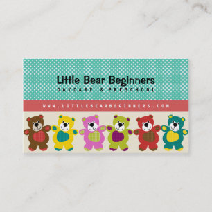 Little Bear Beginners Daycare Business Card