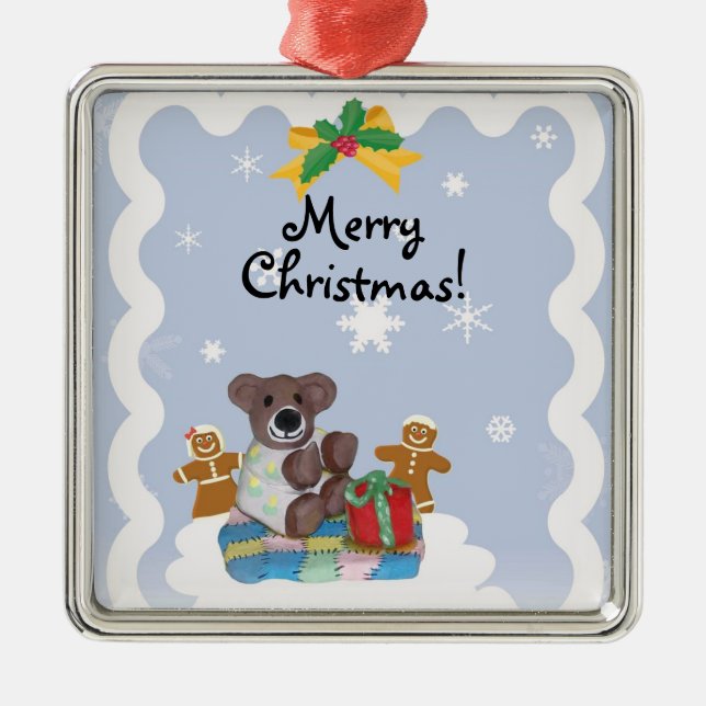 Little Bear Christmas Ornament (Front)