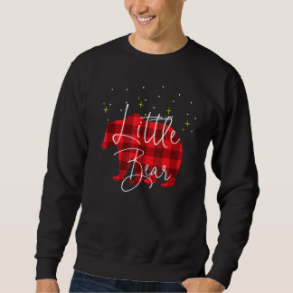 Little Bear Christmas Pajama Red Plaid Buffalo Mat Sweatshirt