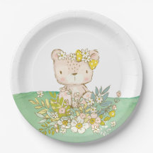 Little bear collection paper plate