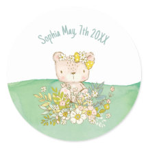 Little Bear Collection Round Sticker
