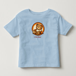 Little Bear Cute Retro Kawaii Toddler T-Shirt