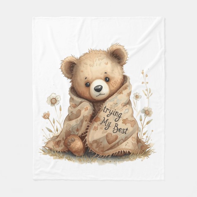 little bear fleece blanket (Front)