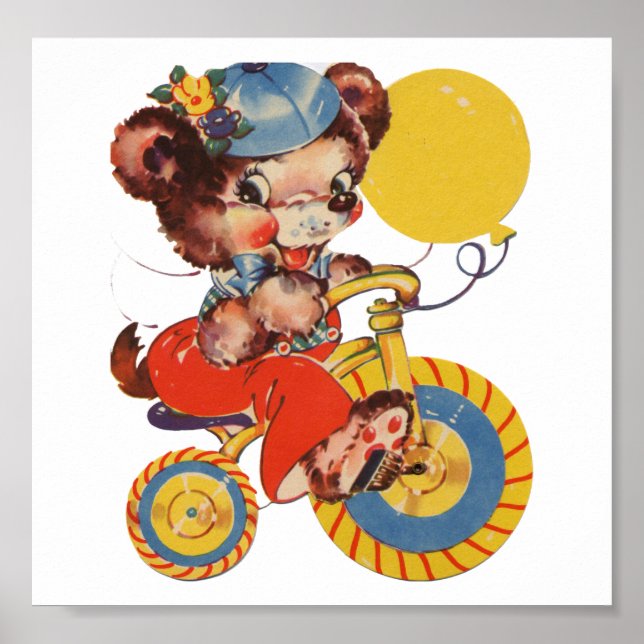 Little Bear on Trike Poster (Front)
