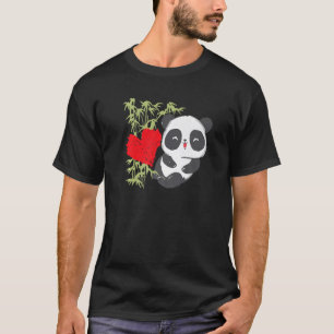 Little Bear Panda Heart Cute Animal For Men Women T-Shirt
