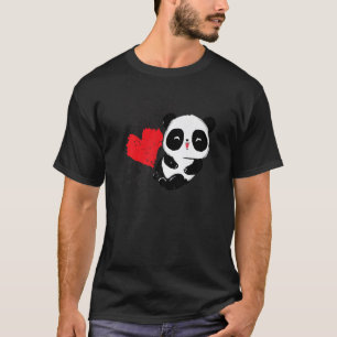 Little Bear Panda Heart Cute Animal For Men Women T-Shirt