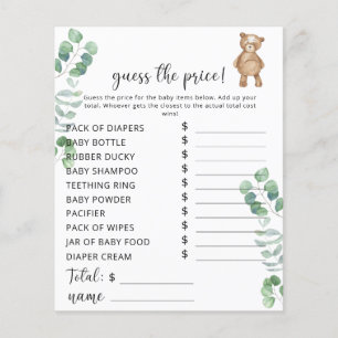Little bear Price Guess game