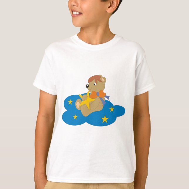 Little Bear with a star on a cloud T-Shirt (Front)