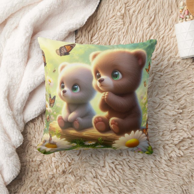 Little Bears Daisies 3 Cushion (Blanket)