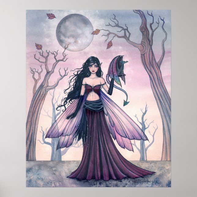 Little Beast Fairy with Dragon Poster 18 x 22 (Front)