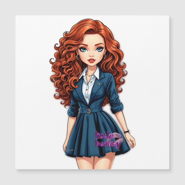 Little Beauty Magnetic Card (Front)