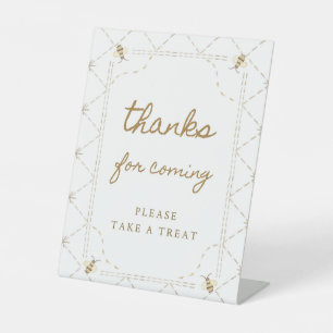 Little Bee Baby Shower Thank You Favour Sign