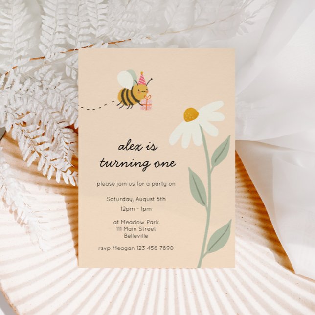 Little Bee Birthday Invitation (Creator Uploaded)