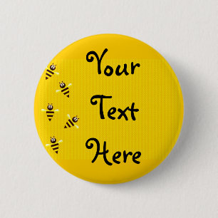 Little Bees 6 Cm Round Badge