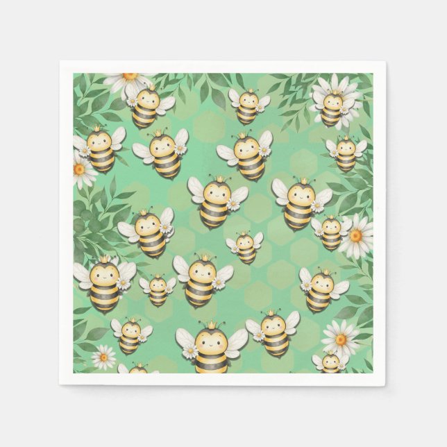 Little Bee's Buzz Napkins (Front)