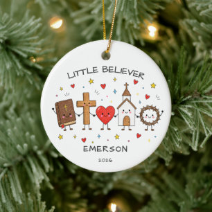 Little Believer Kids Christmas Ornament