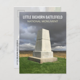 Little Bighorn Burial Monument Postcard