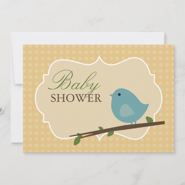 Little Bird Baby Shower Invitations (Front)