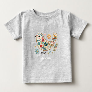 Little Bird Floral Baby T-Shirt