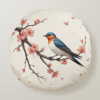 Little Bird Round Cushion