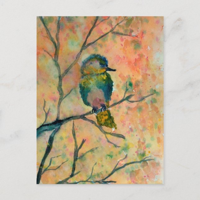 LIttle Bird watercolor Postcard (Front)