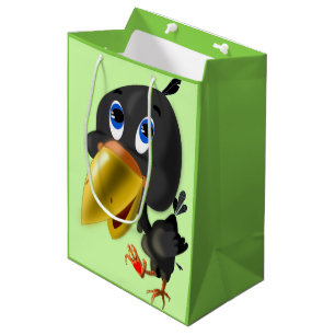 Little Bird with Heart Funny Gift Bag Customisable